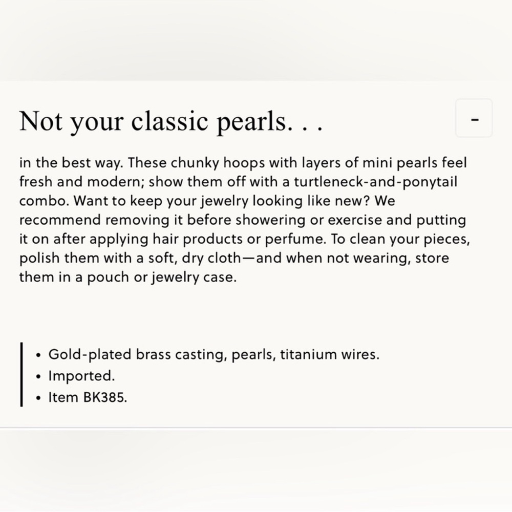 J.crew layered mini - pearl hoop earring - Picture 7 of 11